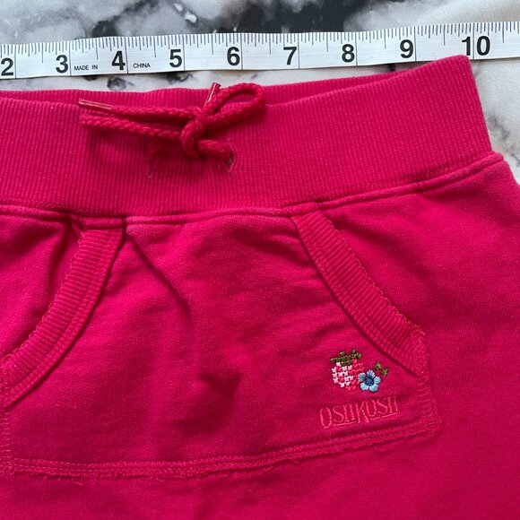 Oshkosh Girls Cotton Skort Skirt Stretch Drawstring Waist Red Size 5 - Picture 8 of 9